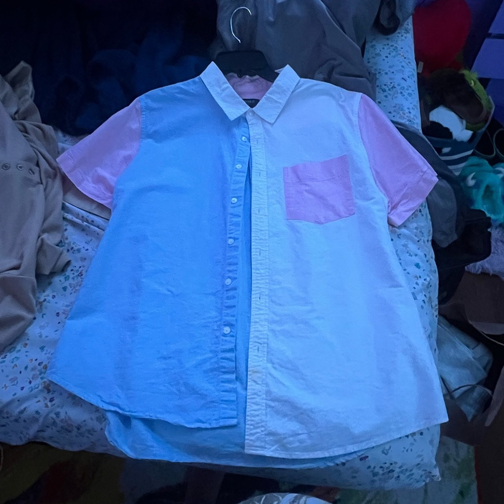 Multicolored Button Up Shirt